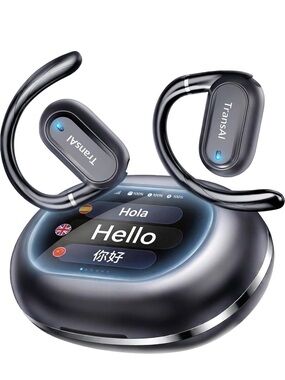 Black Wireless AiTranslator Earbuds Unopened Box